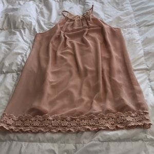 Blush shift dress